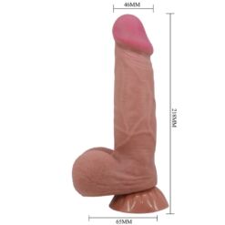 Comprar PRETTY LOVE - SLIDING SKIN SERIES DILDO REALÍSTICO CON VENTOSA PIEL DESLIZANTE MORENO 21.8 CM al mejor precio - Envíos Discretos