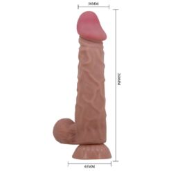 Comprar PRETTY LOVE - SLIDING SKIN SERIES DILDO REALÍSTICO CON VENTOSA PIEL DESLIZANTE MORENO 24 CM al mejor precio - Envíos Discretos