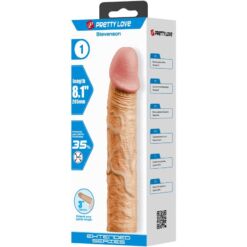 Comprar PRETTY LOVE - STEVENSON FUNDA PENE CON EXTENSIÓN DE 7.6 CM NATURAL al mejor precio - Envíos Discretos