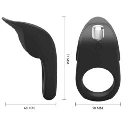 Comprar PRETTY LOVE - SUSANNA ANILLO VIBRADOR PARA PENE NEGRO al mejor precio - Envíos Discretos