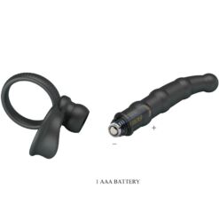 Comprar PRETTY LOVE - TATUM ANILLO VIBRADOR PENE CON PLUG 10 VIBRACIONES NEGRO al mejor precio - Envíos Discretos