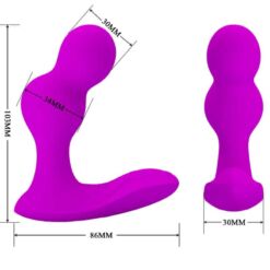 Comprar PRETTY LOVE - TERRANCE MASAJEADOR VIBRADOR ANAL CON CONTROL REMOTO al mejor precio - Envíos Discretos
