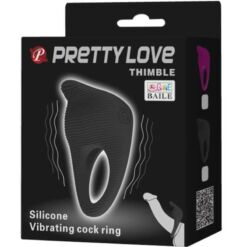 Comprar PRETTY LOVE - THIMBLE ANILLO VIBRADOR NEGRO al mejor precio - Envíos Discretos
