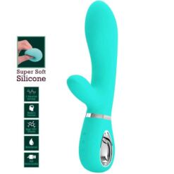 Comprar PRETTY LOVE - THOMAS VIBRADOR PUNTO G MULTIFUNCIÓN VERDE AGUA al mejor precio - Envíos Discretos