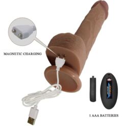 Comprar PRETTY LOVE - TOMMY DILDO REALISTA VIBRADOR 22.5 CM al mejor precio - Envíos Discretos