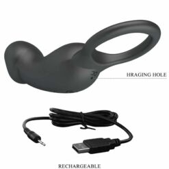 Comprar PRETTY LOVE - TRAE ANILLO & VIBRADOR NEGRO al mejor precio - Envíos Discretos