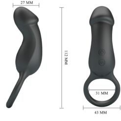 Comprar PRETTY LOVE - TRAE ANILLO & VIBRADOR NEGRO al mejor precio - Envíos Discretos