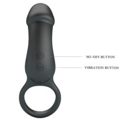 Comprar PRETTY LOVE - TRAE ANILLO VIBRADOR CON ESTIMULADOR NEGRO al mejor precio - Envíos Discretos