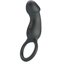 Comprar PRETTY LOVE - TRAE ANILLO VIBRADOR CON ESTIMULADOR NEGRO al mejor precio - Envíos Discretos
