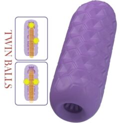 Comprar PRETTY LOVE - TWIN BALLS MASTURBADOR MASCULINO MORADO al mejor precio - Envíos Discretos