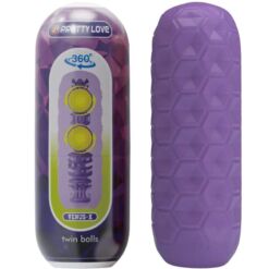 Comprar PRETTY LOVE - TWIN BALLS MASTURBADOR MASCULINO MORADO al mejor precio - Envíos Discretos
