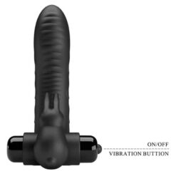 Comprar PRETTY LOVE - VANCE FUNDA DEDO VIBRADOR CONEJO NEGRO al mejor precio - Envíos Discretos