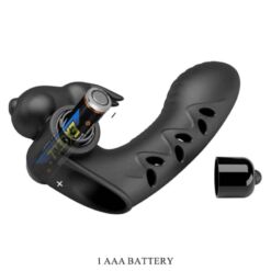 Comprar PRETTY LOVE - VANCE FUNDA DEDO VIBRADOR CONEJO NEGRO al mejor precio - Envíos Discretos