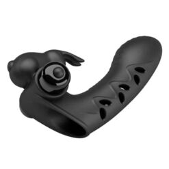 Comprar PRETTY LOVE - VANCE FUNDA DEDO VIBRADOR CONEJO NEGRO al mejor precio - Envíos Discretos