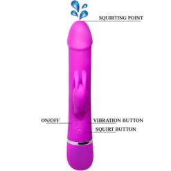 Comprar PRETTY LOVE - VIBRADOR HENRY 12 MODOS DE VIBRACIÓN Y FUNCIÓN SQUIRT al mejor precio - Envíos Discretos