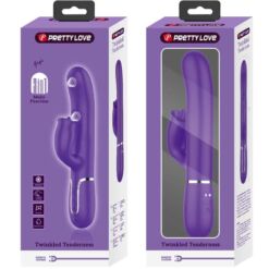 Comprar PRETTY LOVE - VIBRADOR RABBIT CON LICKING MORADO al mejor precio - Envíos Discretos