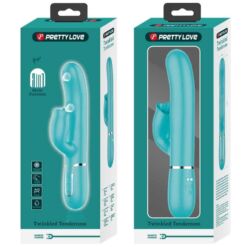 Comprar PRETTY LOVE - VIBRADOR RABBIT CON LICKING VERDE AGUA al mejor precio - Envíos Discretos