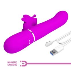 Comprar PRETTY LOVE - VIBRADOR RABBIT MULTIFUNCIÓN 4 EN 1 MARIPOSA FUCSIA al mejor precio - Envíos Discretos