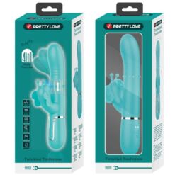 Comprar PRETTY LOVE - VIBRADOR RABBIT MULTIFUNCIÓN 4 EN 1 MARIPOSA VERDE AGUA al mejor precio - Envíos Discretos