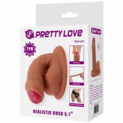 Comprar PRETTY LOVE - WARNELL DILDO ULTRA REALÍSTICO Y ELÁSTICO 9.5 CM MULATO al mejor precio - Envíos Discretos