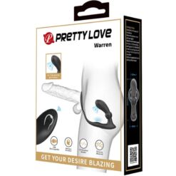 Comprar PRETTY LOVE - WARREN ANILLO & VIBRADOR ANAL NEGRO al mejor precio - Envíos Discretos
