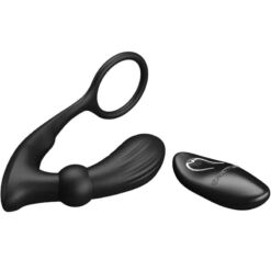Comprar PRETTY LOVE - WARREN ANILLO & VIBRADOR ANAL NEGRO al mejor precio - Envíos Discretos