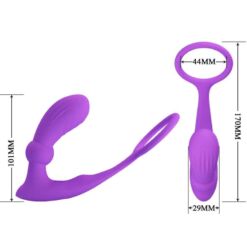 Comprar PRETTY LOVE - WARREN ANILLO & VIBRADOR ANAL VIOLETA al mejor precio - Envíos Discretos