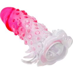 Comprar PRETTY LOVE - WILFORD FUNDA REALÍSTICA ALARGADORA CON RELIEVE PARA PENE ROSA al mejor precio - Envíos Discretos