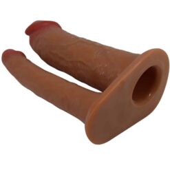 Comprar PRETTY LOVE - YAIRON FUNDA PARA PENE DOBLE CON EXTENSIÓN DE 4 CM MULATO al mejor precio - Envíos Discretos