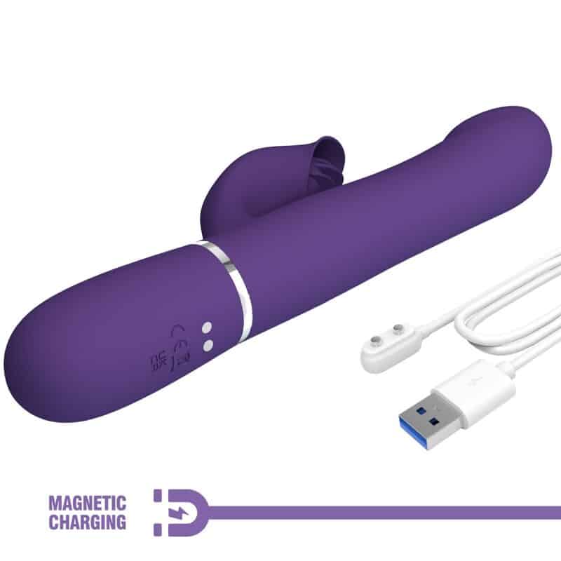 PRETTY LOVE - ZALIN VIBRADOR RABBIT PERLAS 4 EN 1 MORADO - piKanteo | Despierta tu lado más piKante Comprar PRETTY LOVE - ZALIN VIBRADOR RABBIT PERLAS 4 EN 1 MORADO al mejor precio - Envíos Discretos