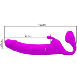 Comprar PRETTY LOVE - ZANINI DILDO STRAP-ON SIN ARNÉS 10 VIBRACIONES MORADO al mejor precio - Envíos Discretos