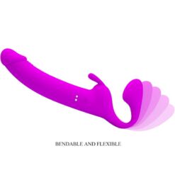 Comprar PRETTY LOVE - ZANINI DILDO STRAP-ON SIN ARNÉS 10 VIBRACIONES MORADO al mejor precio - Envíos Discretos