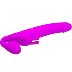 Comprar PRETTY LOVE - ZANINI DILDO STRAP-ON SIN ARNÉS 10 VIBRACIONES MORADO al mejor precio - Envíos Discretos
