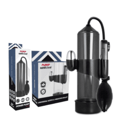 Comprar PUMP ADDICTED - BOMBA ERECCIÓN RX3 NEGRO CON VIBRADOR al mejor precio - Envíos Discretos