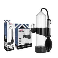 Comprar PUMP ADDICTED - BOMBA ERECCIÓN RX3 TRANSPARENTE CON VIBRADOR al mejor precio - Envíos Discretos