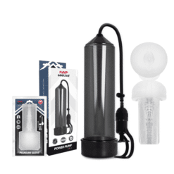 Comprar PUMP ADDICTED - BOMBA ERECCIÓN RX5 BLACK CON MASTURBADOR al mejor precio - Envíos Discretos