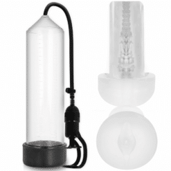 Comprar PUMP ADDICTED - BOMBA ERECCIÓN RX5 TRANSPARENTE CON MASTURBADOR al mejor precio - Envíos Discretos