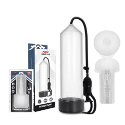 Comprar PUMP ADDICTED - BOMBA ERECCIÓN RX5 TRANSPARENTE CON MASTURBADOR al mejor precio - Envíos Discretos