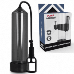Comprar PUMP ADDICTED - BOMBA ERECCIÓN RX7 NEGRO CON VIBRADOR al mejor precio - Envíos Discretos