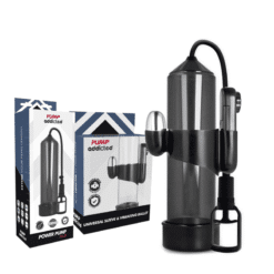 Comprar PUMP ADDICTED - BOMBA ERECCIÓN RX7 NEGRO CON VIBRADOR al mejor precio - Envíos Discretos