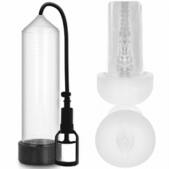 Comprar PUMP ADDICTED - BOMBA ERECCIÓN RX7 TRANSPARENTE CON MASTURBADOR al mejor precio - Envíos Discretos