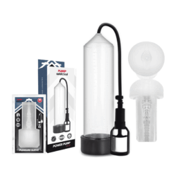 Comprar PUMP ADDICTED - BOMBA ERECCIÓN RX7 TRANSPARENTE CON MASTURBADOR al mejor precio - Envíos Discretos