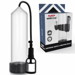 Comprar PUMP ADDICTED - BOMBA ERECCIÓN RX7 TRANSPARENTE CON VIBRADOR al mejor precio - Envíos Discretos
