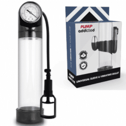 Comprar PUMP ADDICTED - BOMBA ERECCIÓN RX9 TRANSPARENTE CON VIBRADOR al mejor precio - Envíos Discretos