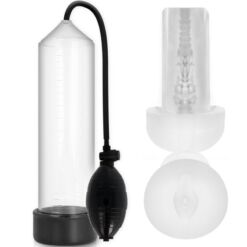 Comprar PUMP ADDICTED - RX3 BOMBA ERECCIÓN CLEAR CON MASTURBADOR al mejor precio - Envíos Discretos