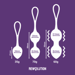 Comprar REWOLUTION - REWOBEADS BOLAS VIBRADORAS CONTROL REMOTO CON TECNOLOGIA WATCHME al mejor precio - Envíos Discretos