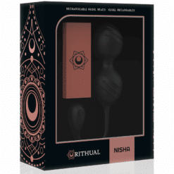 Comprar RITUAL NISHA BOLAS KEGEL RECARGABLES VIBRADORAS NEGRO al mejor precio - Envíos Discretos