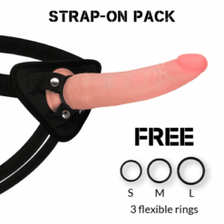 Comprar ROCKARMY - ARNÉS + DUAL DENSITY CRUSADER DILDO REALISTA 21.5 CM -O- 4.46 CM al mejor precio - Envíos Discretos