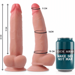 Comprar ROCKARMY - ARNÉS + DUAL DENSITY LEOPARD DILDO REALISTA 23 CM -O- 4.77 CM al mejor precio - Envíos Discretos