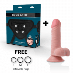 Comprar ROCKARMY - ARNES + DUAL DENSITY PANZER DILDO REALISTA 17 CM -O- 4.46 CM al mejor precio - Envíos Discretos